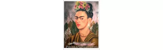 Frida Kahlo | Selbstbildnis | Kunst Doppelkarte