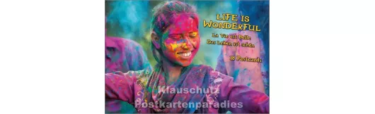 Life is wonderful | Tushita Postkartenbuch
