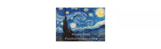 Doppelkarte | Kunstkarte Van Gogh - Sternennacht