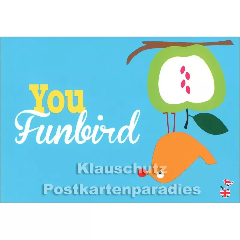 You Funbird | Denglish Postkarte von den Mainspatzen