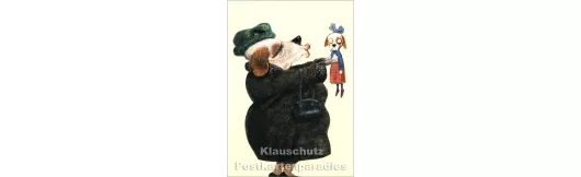 Tantenkuss | Postkarte Wolf Erlbruch