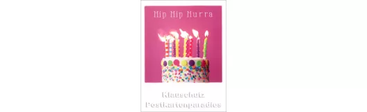 Hip Hip Hurra | Mini Polacard 70x92 mm