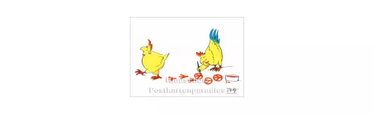 Peace Hühner | Peter Gaymann Postkarte