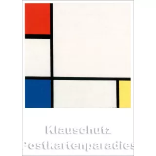 Piet Mondrian - Komposition Nr. 4 | König Kunst Postkarte