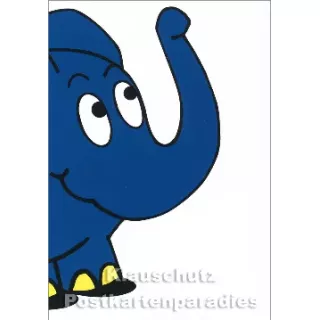 Der blaue Elefant (vom WDR) - Postkarte - Starschnitt 2/2