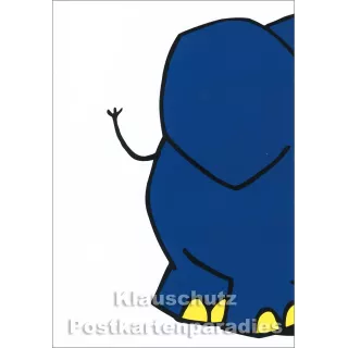 Der blaue Elefant (vom WDR) - Postkarte - Starschnitt 1/2