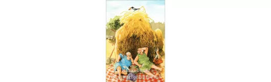 Alte Frauen beim Sommerpicknick | Inge Löök Postkarte