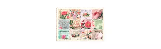 Rosen Briefmarken |  ActeTre Glitterkarte