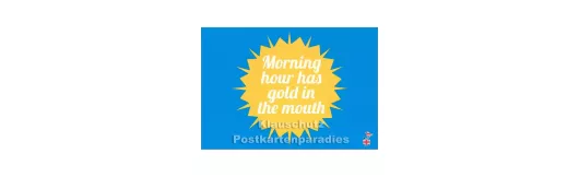 Morning hour| DEnglish Postkarte