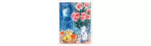 Kunstkarte | Marc Chagall | Blumenstrauß und Früchte