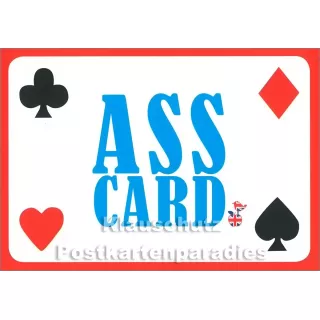 Ass Card | Denglish Postkarte von den Mainspatzen