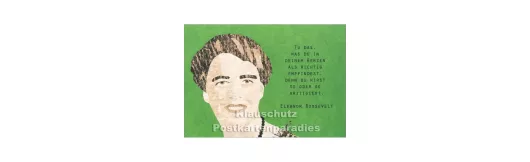 Eleanor Roosevelt | Holzschliffpappe Postkarten Zitat