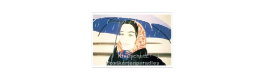 Alex Katz - Blue Umbrella | Taurus Kunstkarte