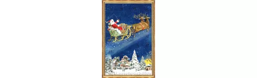 Weihnachtsmann im Schlitten | ActeTre Adventskalender
