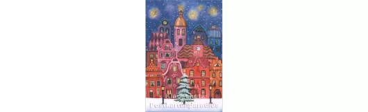 Weihnachtsstadt | Postkarten Adventskalender Taurus