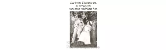 Postkarten Sprüche - Die beste Therapie