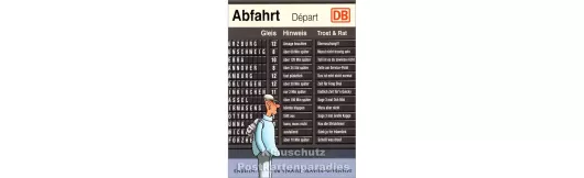 DB Service-Offensive - Tetsche Postkarte