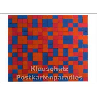 Piet Mondrian - Komposition mit Gitterwerk 8 | König Kunst Postkarte