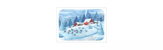 Winteridylle - SkoKo Postkarte Weihnachten
