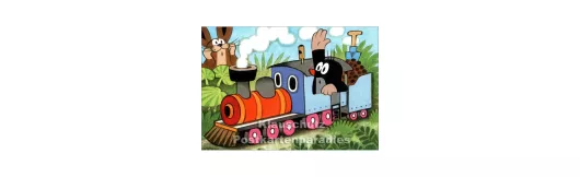 Eisenbahn - Der kleine Maulwurf | Postkarte