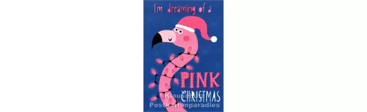 Pink Christmas - Weihnachtskarte