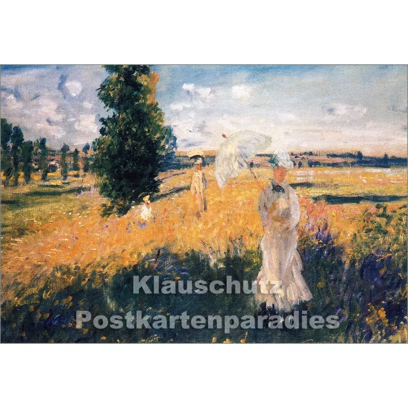 Kunst Doppelkarte von  - Claude Monet - Der Spaziergang