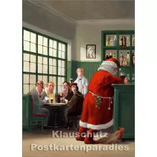 Club der Weihnachtshasser - Postkarte Weihnachten von Gerhard Glück
