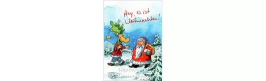 Hey, Weihnachten | Gaymann Weihnachtskarte