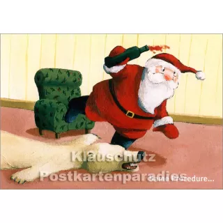 Same Procedure  | Der Weihnachtsmann  stolpert - Postkarte
