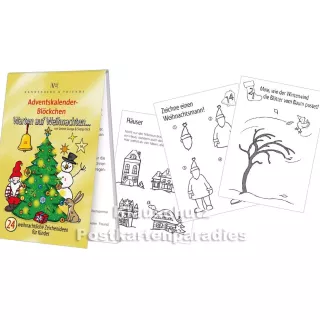 Rannenberg Adventskalender Blöckchen - Warten auf Weihnachten - Innenansicht
