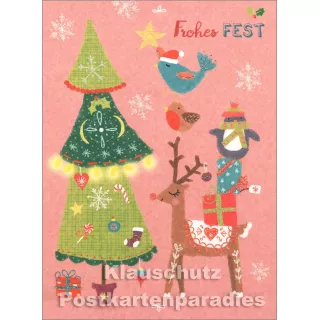 Frohes Fest | SkoKo Little Greetings Midi-Doppelkarte