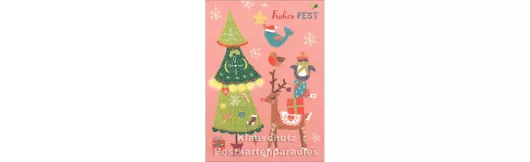 Frohes Fest | Little Greetings Midi-Doppelkarte