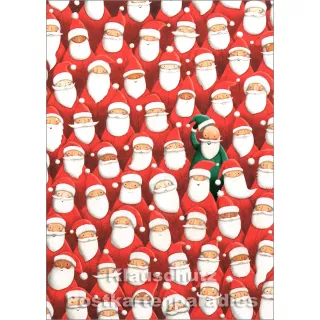 SkoKo Weihnachtskarte - Der grüne Weihnachtsmann