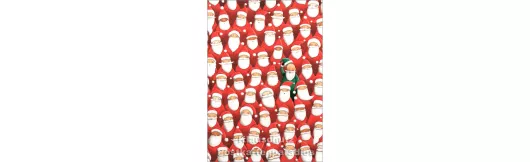 Der grüne Weihnachtsmann | Weihnachtskarte