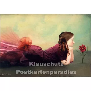 Catrin Welz-Stein Kunst Postkarte | Flower-Power