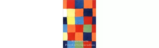Paul Klee - Farbtafel | Doppelkarte Kunst