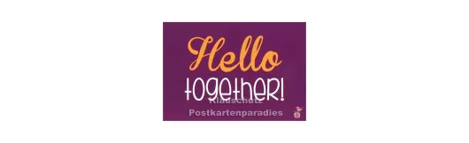 Hello Together | DEnglish Postkarte