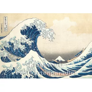 Kunstkarte | Katsushika Hokusai | Die große Welle von Kanagawa (ca. 1831)