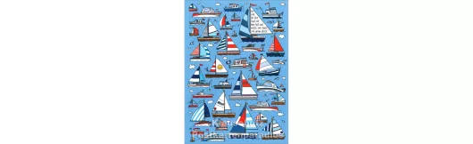 Segelschiffe | SkoKo Wimmelbild Postkarte