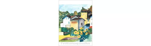 Tessiner Dorf | Hermann Hesse | Kunstkarte