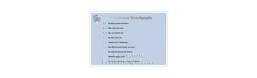 Norddeutsches Grundgesetz | Cityproducts Postkarten