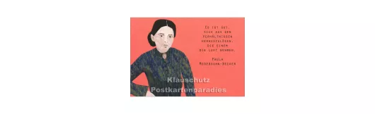 Modersohn-Becker | Holzschliffpappe Postkarten Zitat