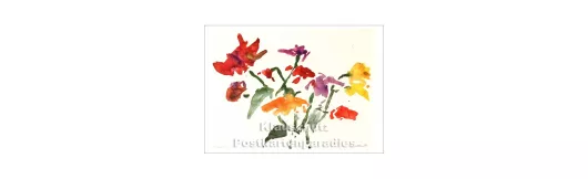 Koller | Gartenblumen | Kunst Postkarte