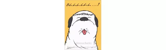 Hund ... Blllll - Loriot Postkarte