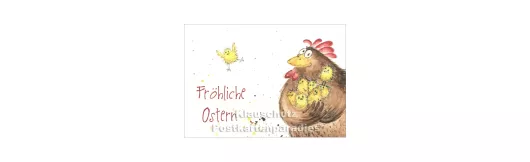 Fröhliche Ostern Postkarte - Herberger / Taurus