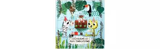Tiere Geburtstag - ActeTre Puzzlecard