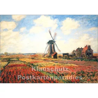Claude Monet - Tulpenfeld | Kunstkarte