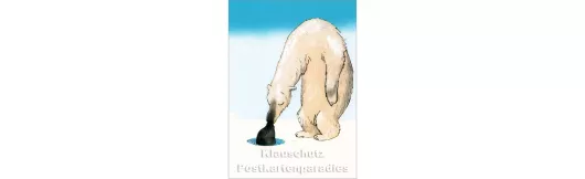 Eisbär | Postkarte Wolf Erlbruch