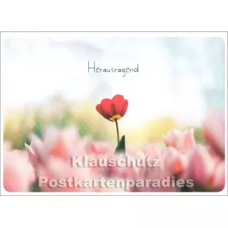 Herausragend | SkoKo Postkarte mit Blumen