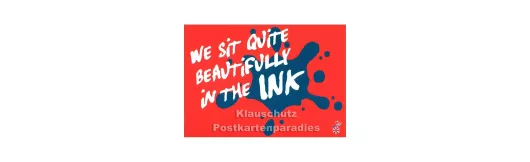 In the Ink | DEnglish Postkarte
